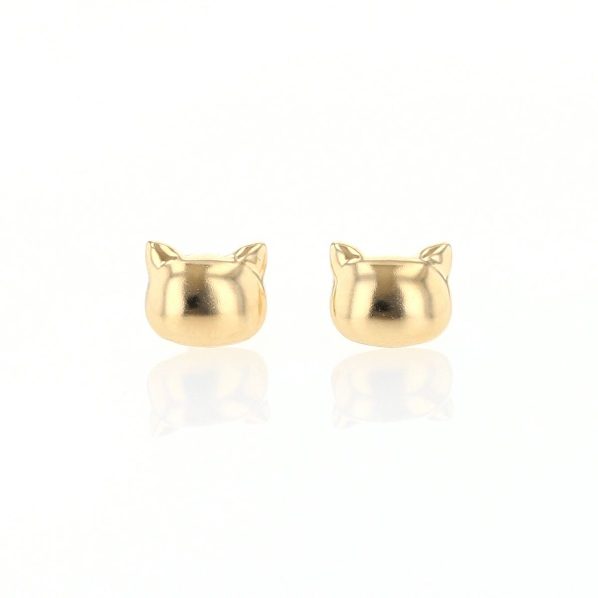 K10 YG 猫 ピアス | IKEDAジュエリーオンライン