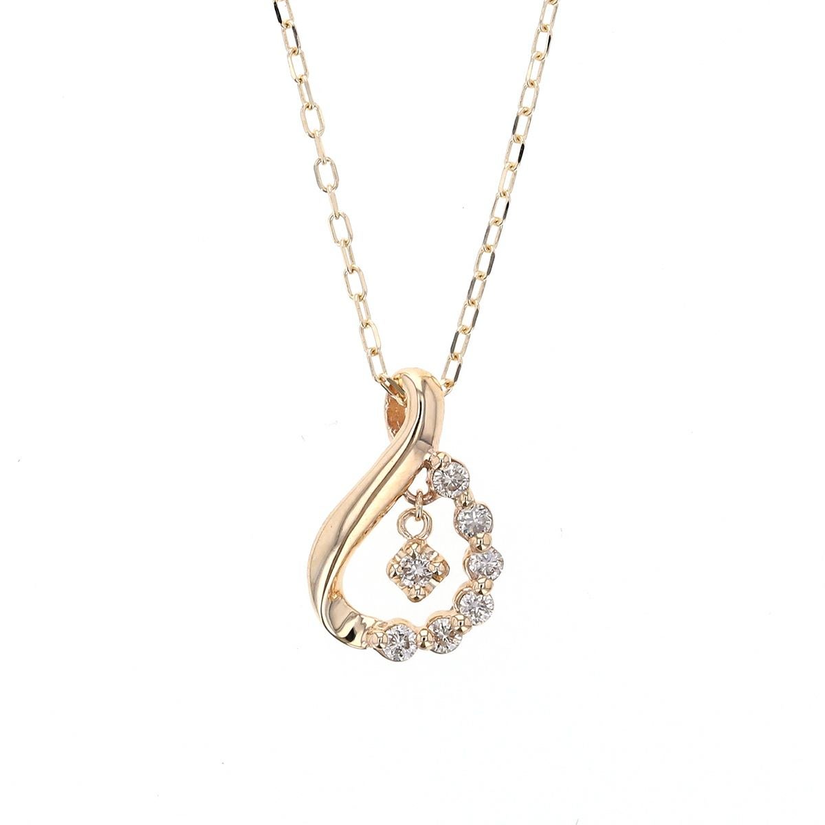 K10 YG ダイヤモンド ペンダントトップ ネックレストップ 妻 彼女 レディース 誕生日プレゼント ギフト イエローゴールド 10K