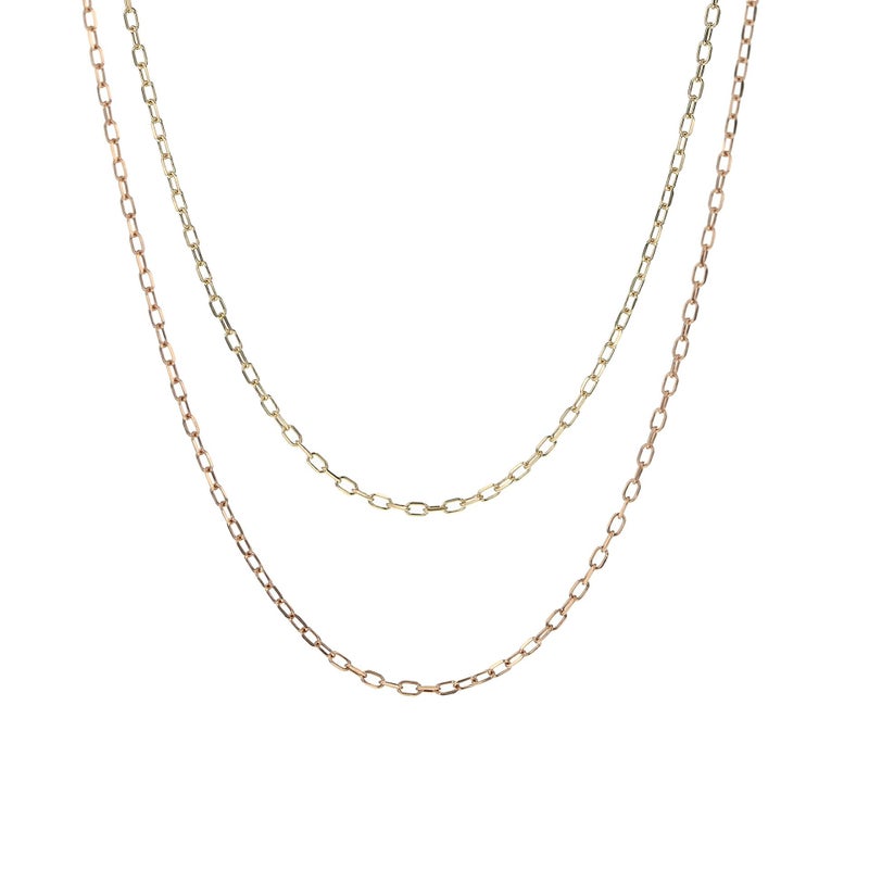 K10 YG/PG アズキチェーンネックレス チェーンネックレス イエローゴールド ピンクゴールド レディース 妻 彼女 誕生日 誕生日プレゼント 小豆チェーン 10K 10金 地金