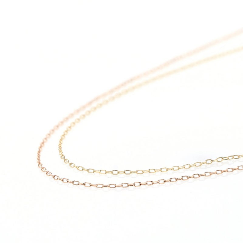 K10 YG/PG アズキチェーンネックレス チェーンネックレス イエローゴールド ピンクゴールド レディース 妻 彼女 誕生日 誕生日プレゼント 小豆チェーン 10K 10金 地金