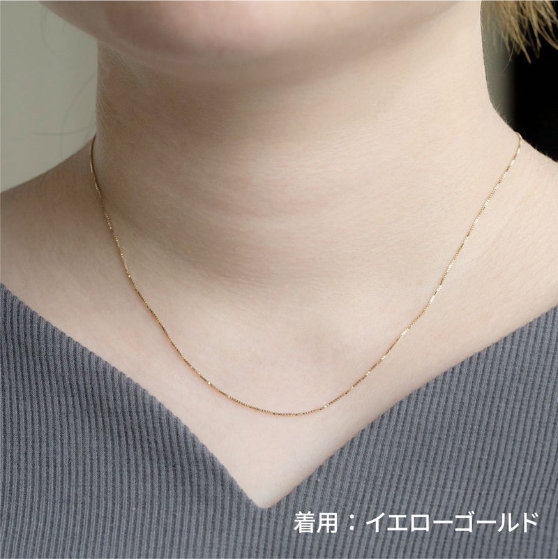K10 YG/PG ベネチアンチェーン ネックレス チェーンネックレス イエローゴールド ピンクゴールド レディース 妻 彼女 誕生日 誕生日プレゼント 10K 10金 地金