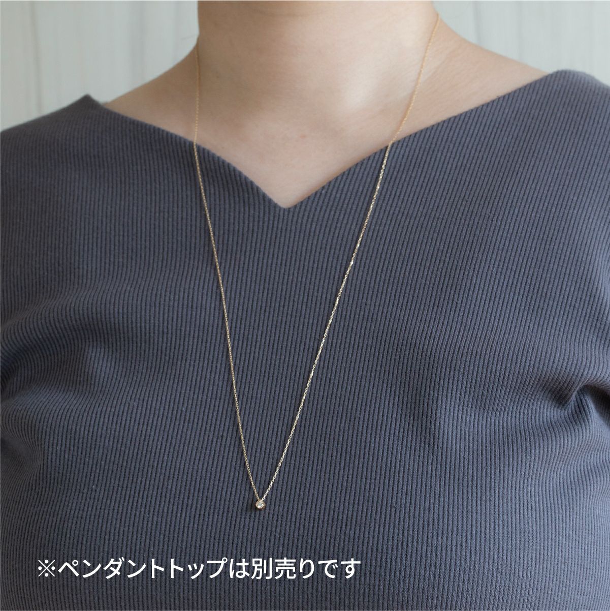 K10 YG WG ロングネックレス ラリエット | IKEDAジュエリーオンライン