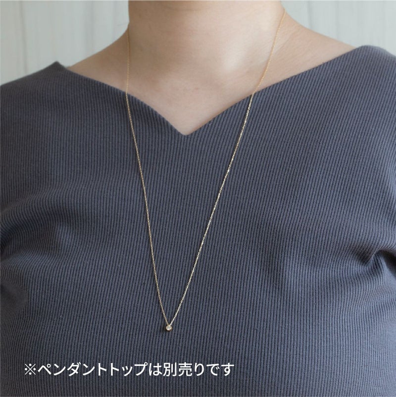 K10 YG WG ネックレス ラリエット