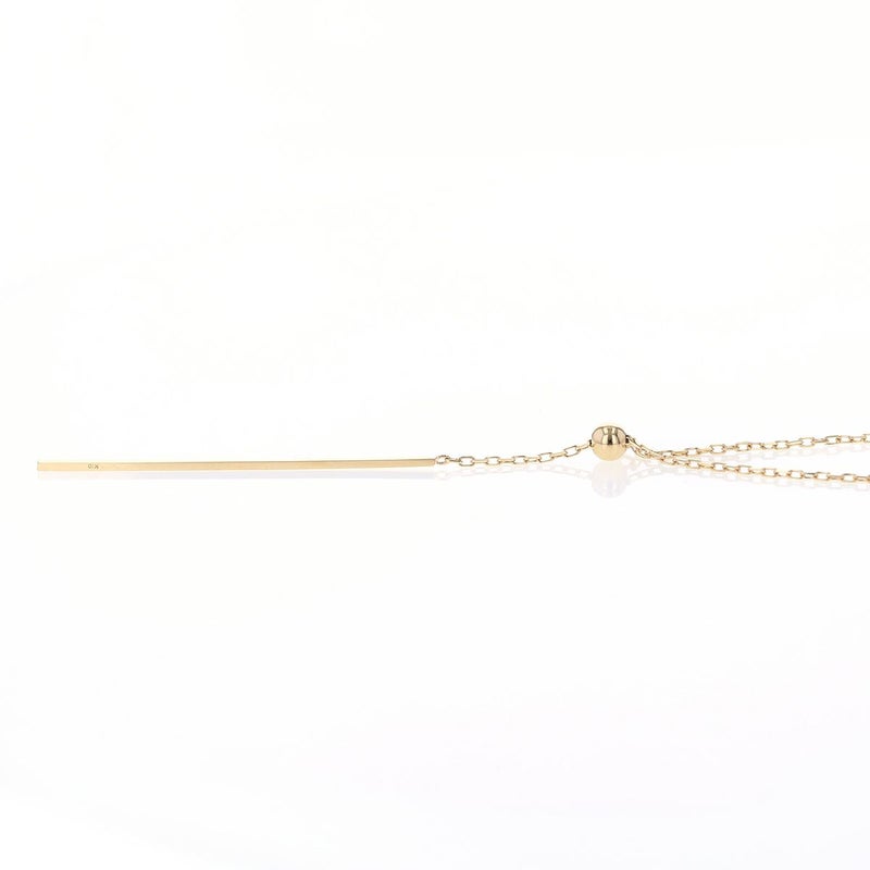 K10 YG WG ネックレス ラリエット