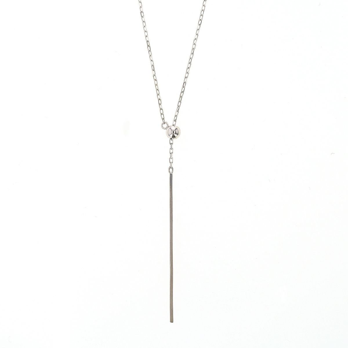 K10 YG WG ネックレス ラリエット