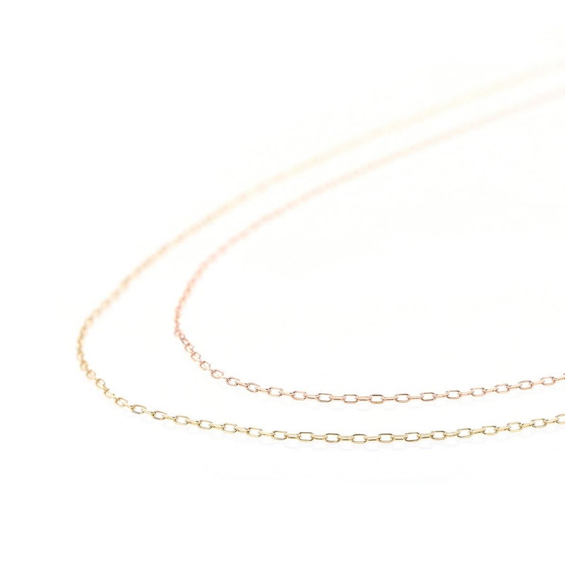 K10 YG/PG チェーンネックレス アズキチェーン チェーンネックレス イエローゴールド ピンクゴールド レディース 妻 彼女 誕生日 誕生日プレゼント 小豆チェーン 10K 10金 地金