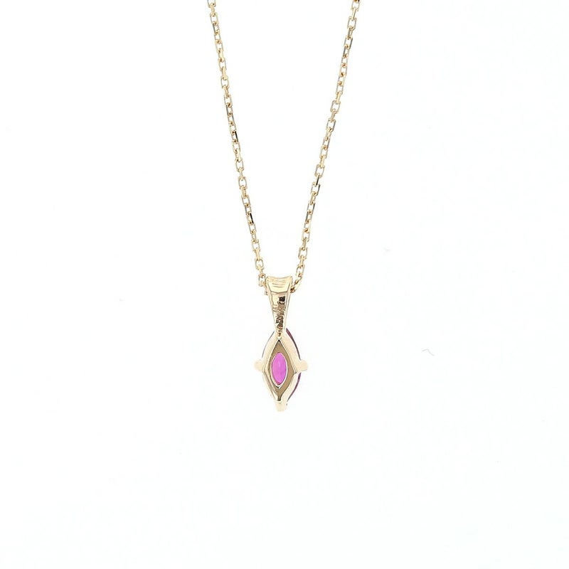 K10 YG ルビー ネックレス イエローゴールド 10K 10金 7月 誕生石 レディース 誕生日プレゼント ギフト プレゼント 彼女 20代 30代 40代 華奢