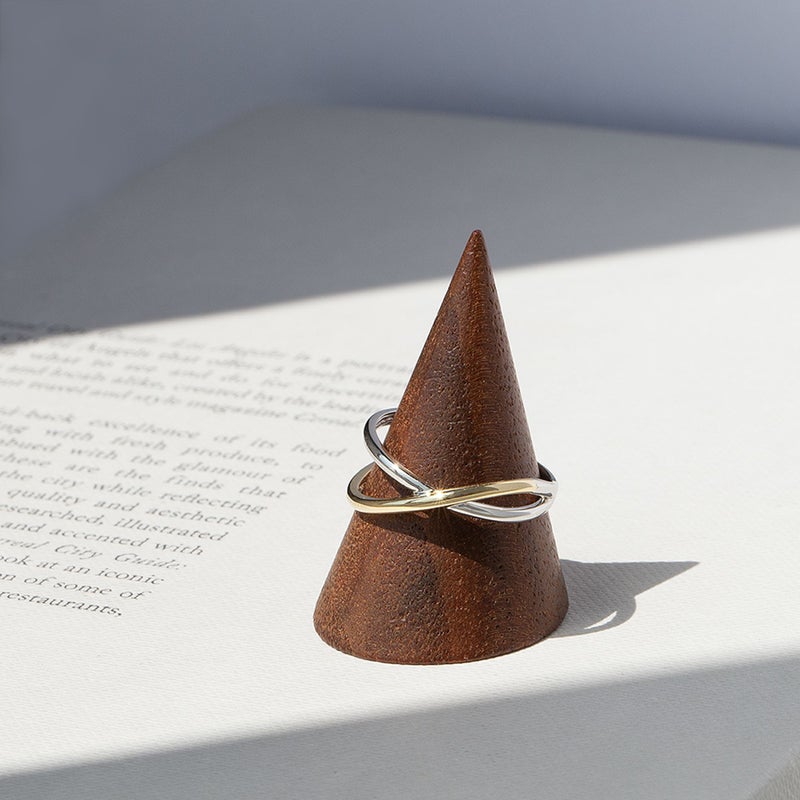 プラチナ/K18 YG リング PT950 イエローゴールド 18金 18K 指輪 レディース 妻 女性 誕生日 30代 40代 50代