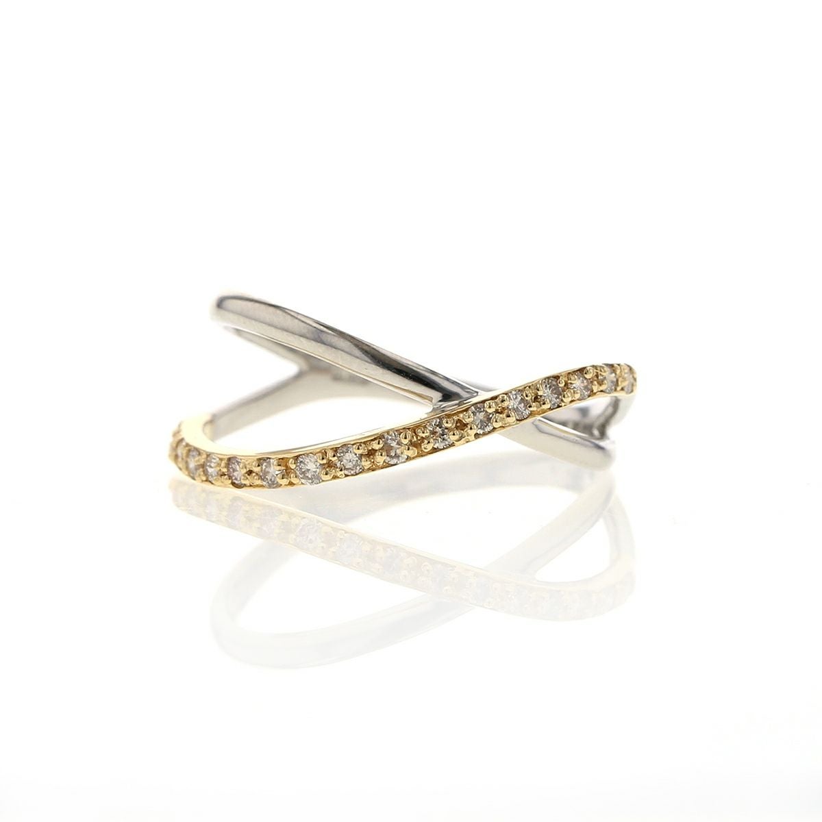 プラチナ/K18YG ダイヤモンド リング | IKEDAジュエリーオンライン