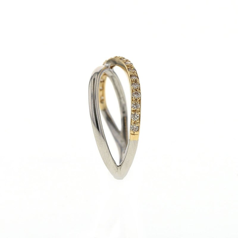 プラチナ/K18YG ダイヤモンド リング ダイヤ ハーフエタニティ PT950 イエローゴールド 18金 18K 指輪 レディース 妻 女性 誕生日 30代 40代 50代 ギフト 誕生日プレゼント