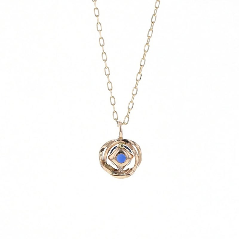 K10 YG サファイア ネックレス イエローゴールド 10K 10金 サファイヤ 9月 誕生石 レディース プレゼント 彼女 華奢 ギフト 誕生日プレゼント プレゼント