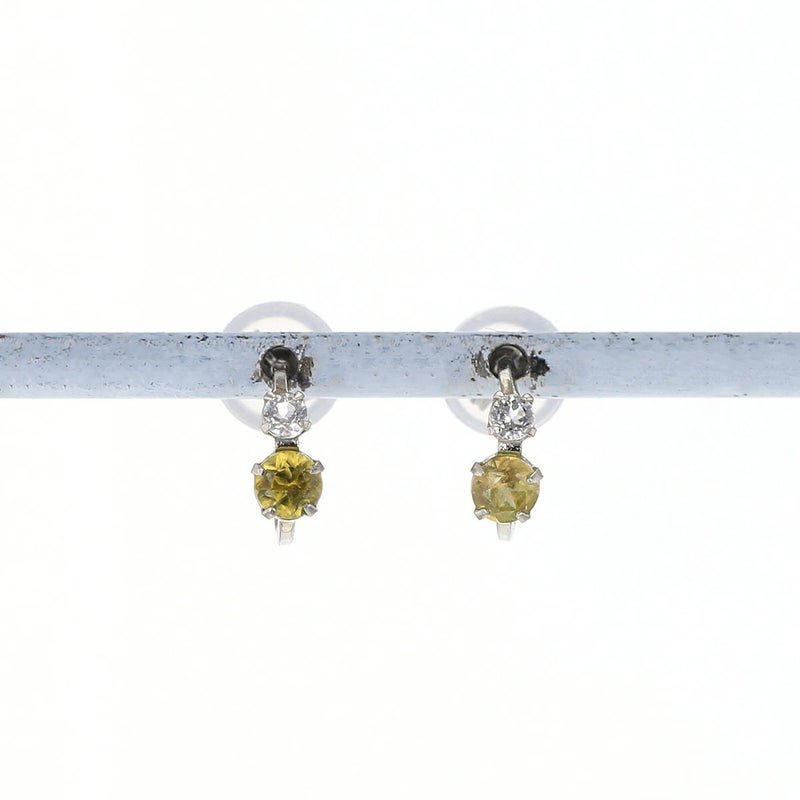 プラチナ スフェーン ホワイトトパーズ ピアス ハーフフープピアス ハーフフープ ピアス フープピアス PT900 レディース 20代 30代 40代 7月 誕生日 誕生日プレゼント プレゼント ギフト 女性 彼女 妻