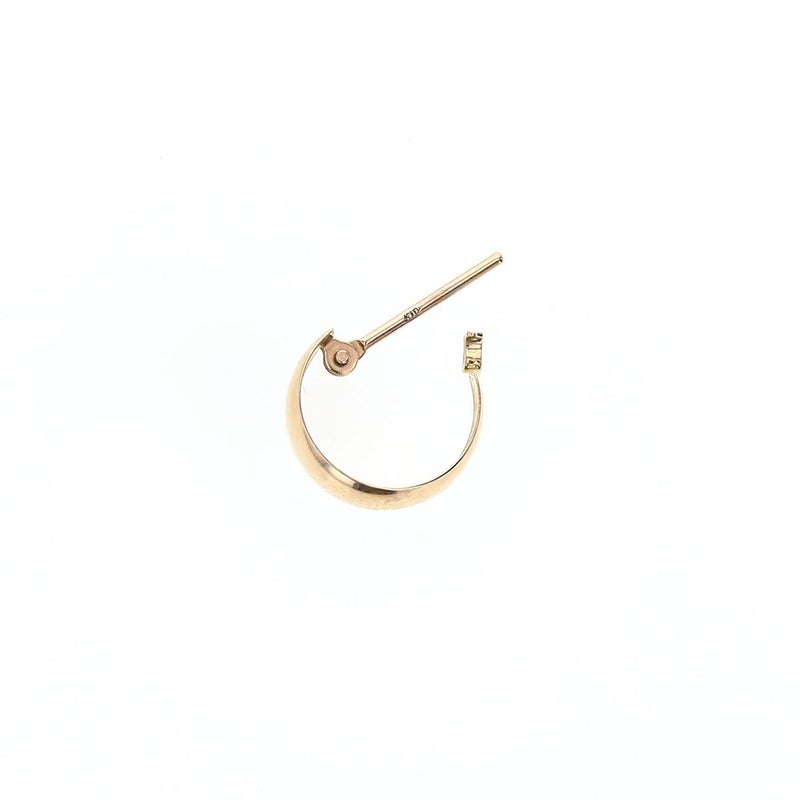 K10 YG フープ ピアス 月甲ピアス フープピアス イエローゴールド レディース 20代 30代 40代 誕生日プレゼント ギフト 女性 彼女 妻 シンプル