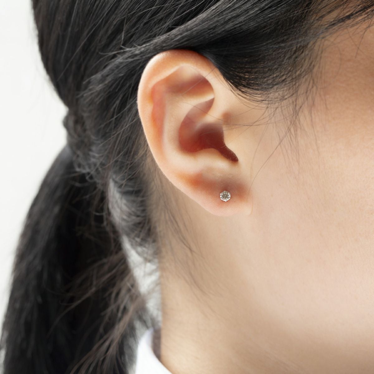 プラチナ 一粒 ダイヤモンド ピアス トータル0.6ct | IKEDAジュエリー