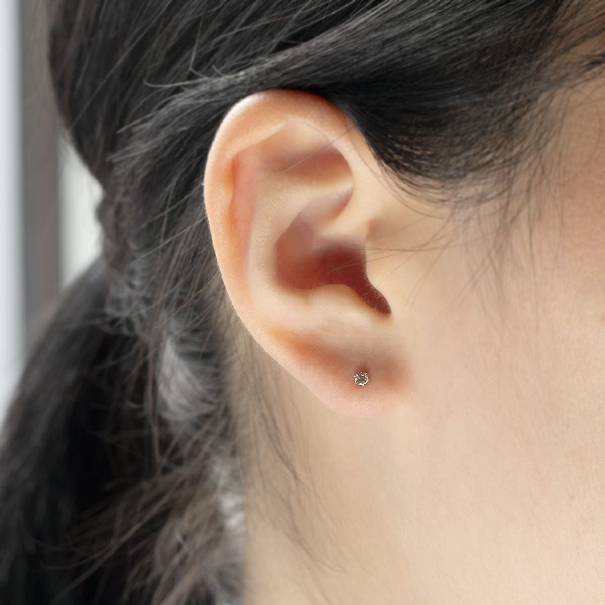 プラチナ 一粒 ダイヤモンド ピアス トータル0.3ct | IKEDAジュエリー