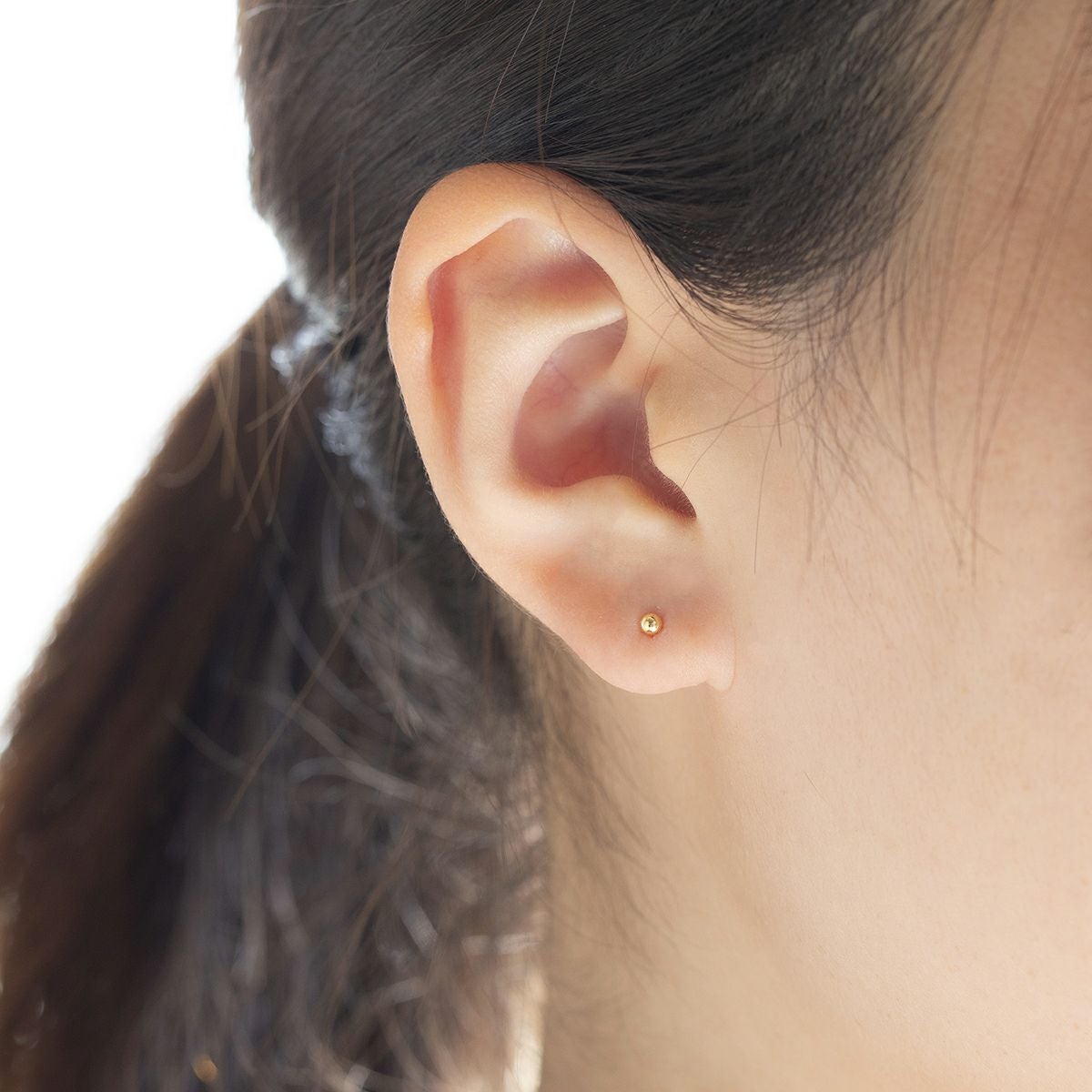 K18 PG/YG 丸玉 ピアス 2.5mm | IKEDAジュエリーオンライン