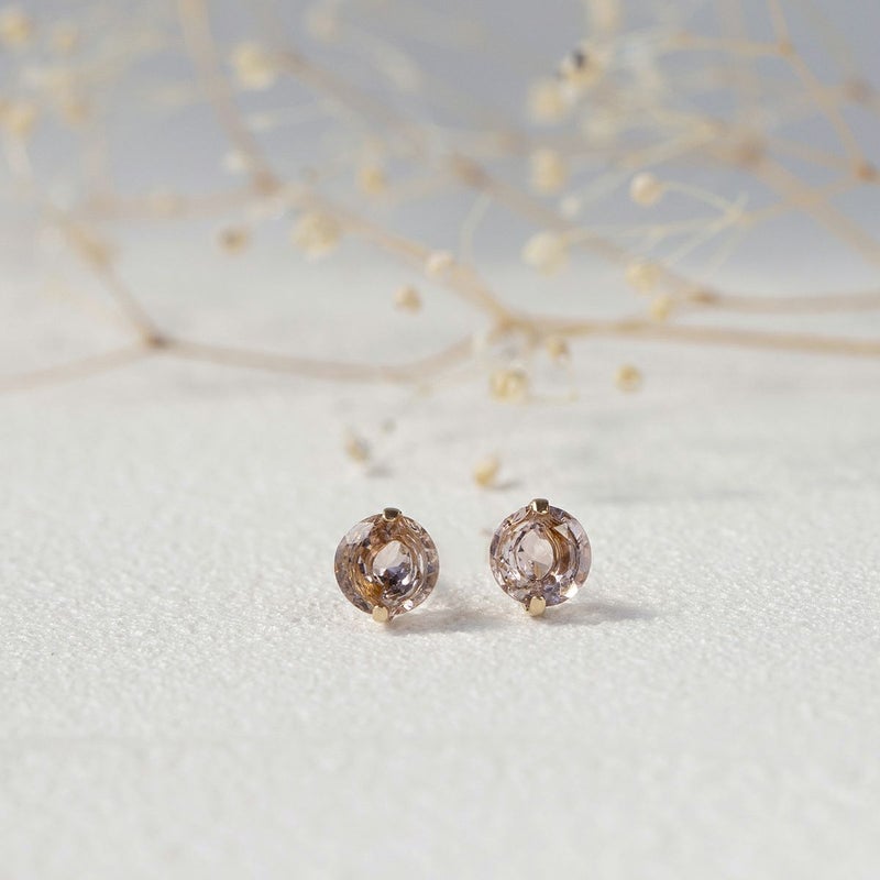 K10 YG ピンクトルマリン ピアス 1粒 10月誕生石 イエローゴールド 10金 10月 誕生石 誕生日プレゼント ギフト レディース 20代 30代 40代 10k k10 かわいい 天然石