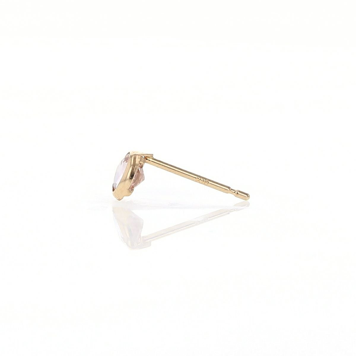 K10 YG ピンクトルマリン ピアス 1粒 10月誕生石 イエローゴールド 10金 10月 誕生石 誕生日プレゼント ギフト レディース 20代 30代 40代 10k k10 かわいい 天然石