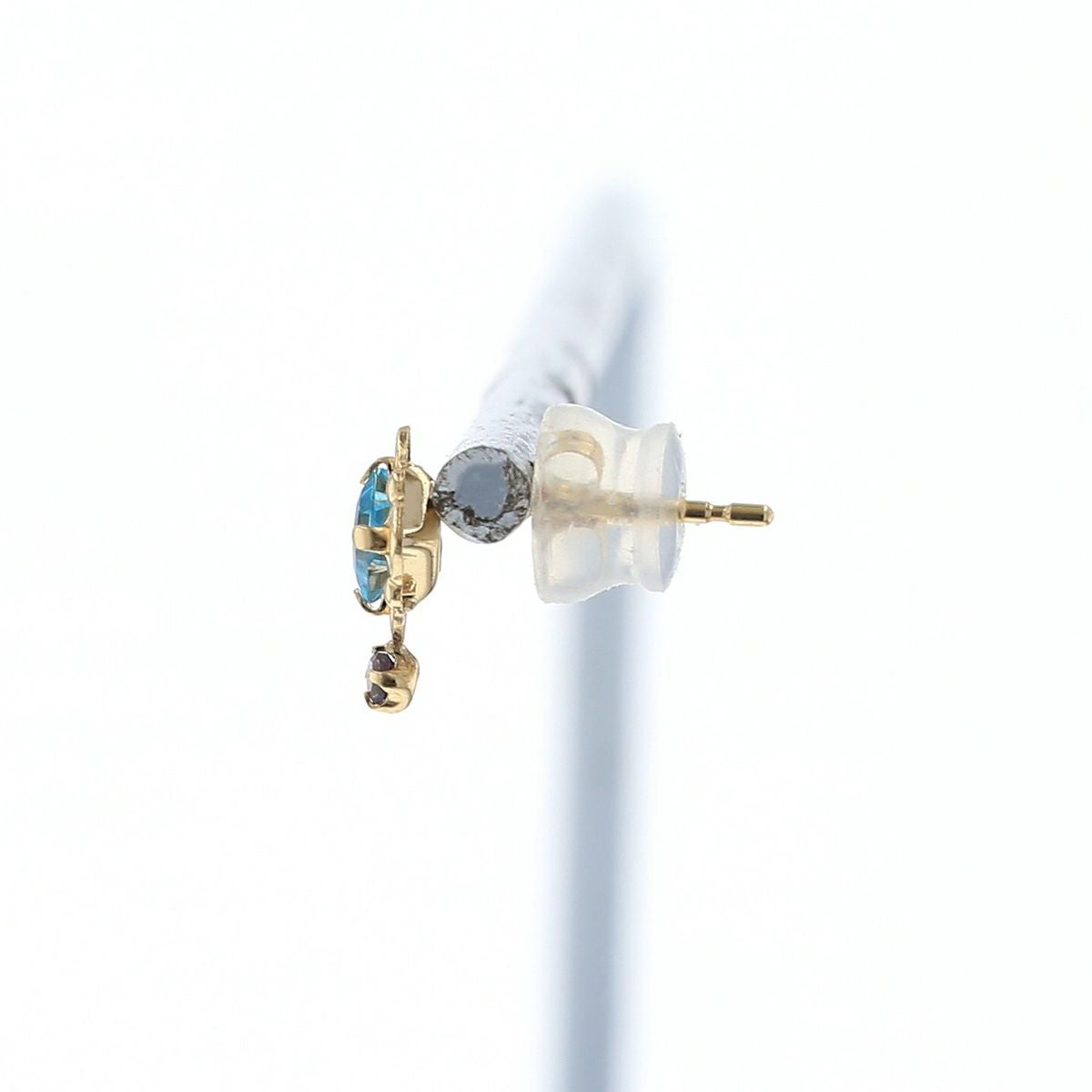 K10 YG ブルートパーズ アイオライト ピアス イエローゴールド 10金 11月 誕生石 誕生日プレゼント ギフト レディース 20代 30代 40代 10k k10 天然石 かわいい