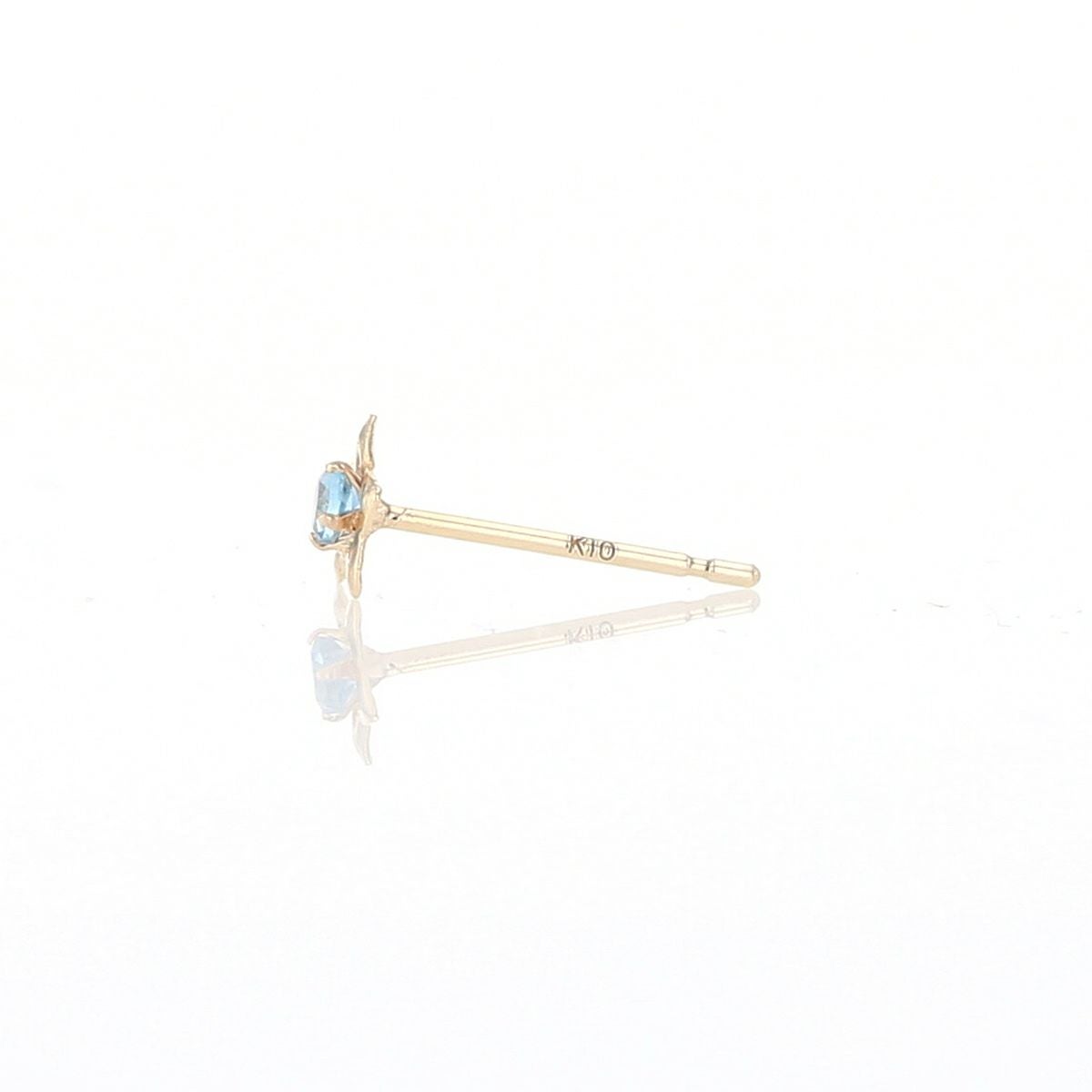 K10 YG ブルートパーズ ピアス 星 スター イエローゴールド 10金 11月 誕生石 誕生日プレゼント ギフト レディース 20代 30代 40代 10k k10 天然石 かわいい