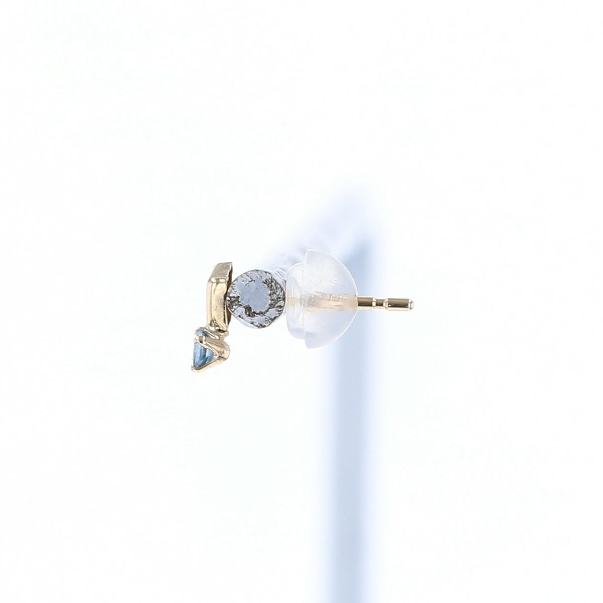 K10 YG ブルートパーズ ピアス ひし形 スクエア イエローゴールド 10金 11月 誕生石 誕生日プレゼント ギフト レディース 20代 30代 40代 10k k10 天然石