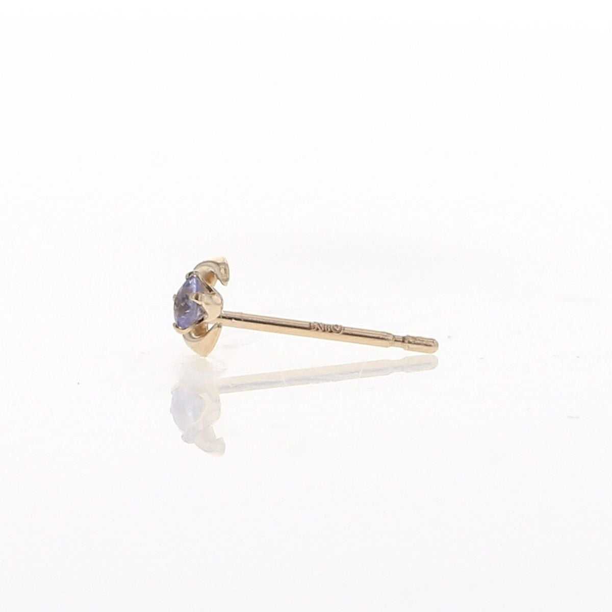 K10 YG タンザナイト ピアス ムーン  月 三日月 レディース 12月 誕生石 プレゼント 10金 彼女 20代 30代 40代 イエローゴールド 天然石