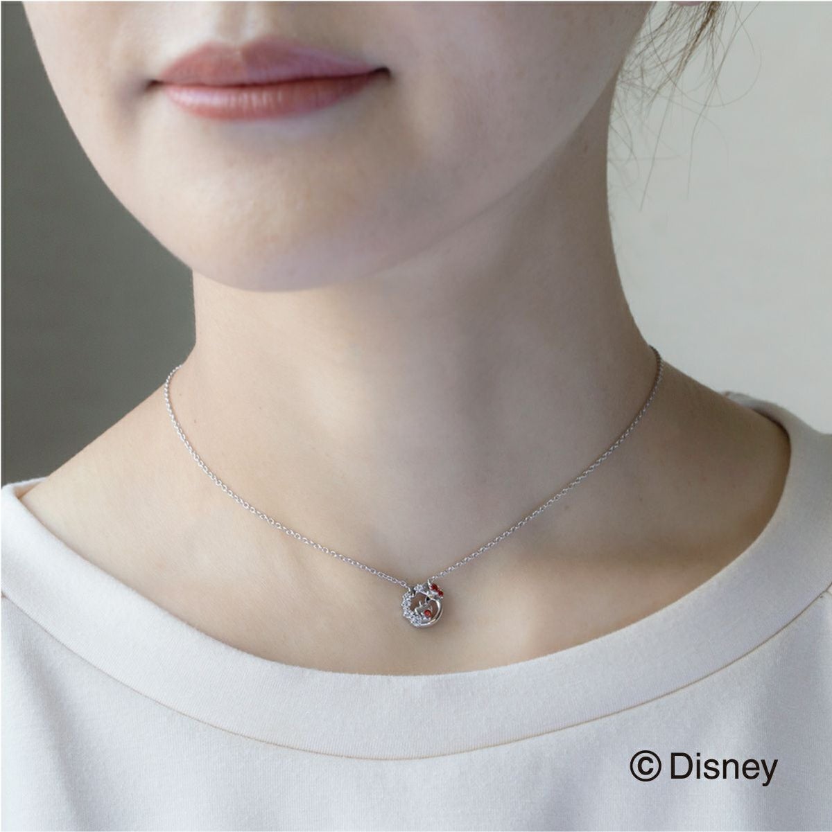 ディズニー 白雪姫 / キュービックジルコニア シルバー ネックレス