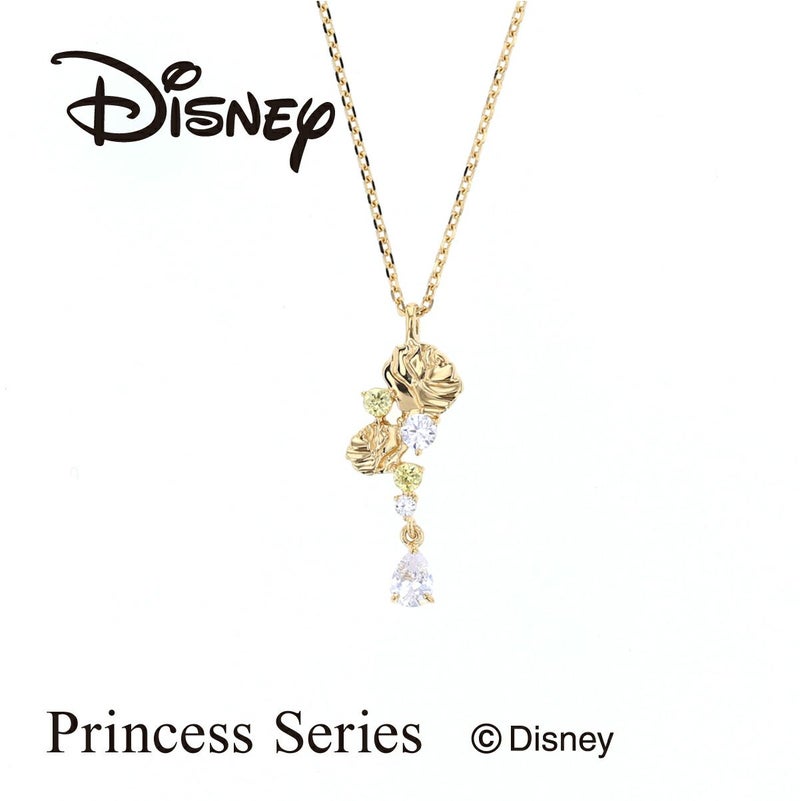 ディズニー 美女と野獣 ベル / キュービックジルコニア シルバー ネックレス