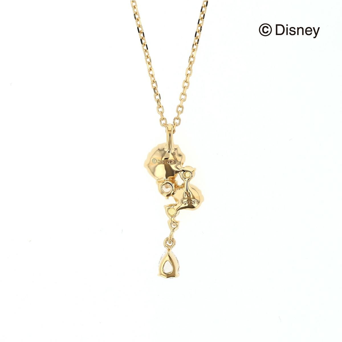 ディズニー 美女と野獣 ベル / キュービックジルコニア シルバー ネックレス