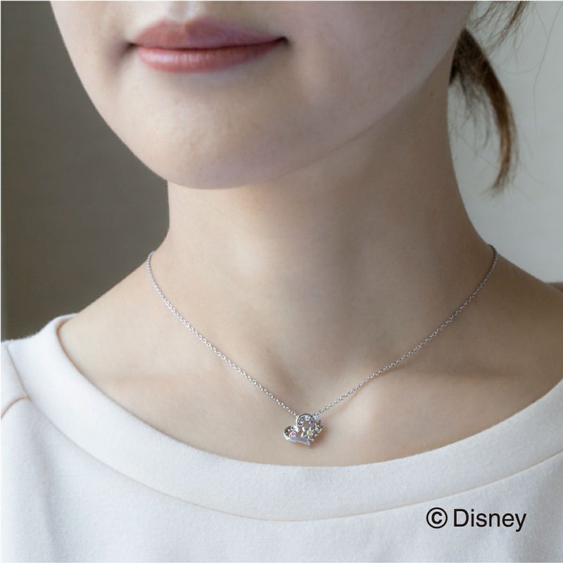 ディズニー 塔の上のラプンツェル  / キュービックジルコニア シルバー ネックレス　ハート