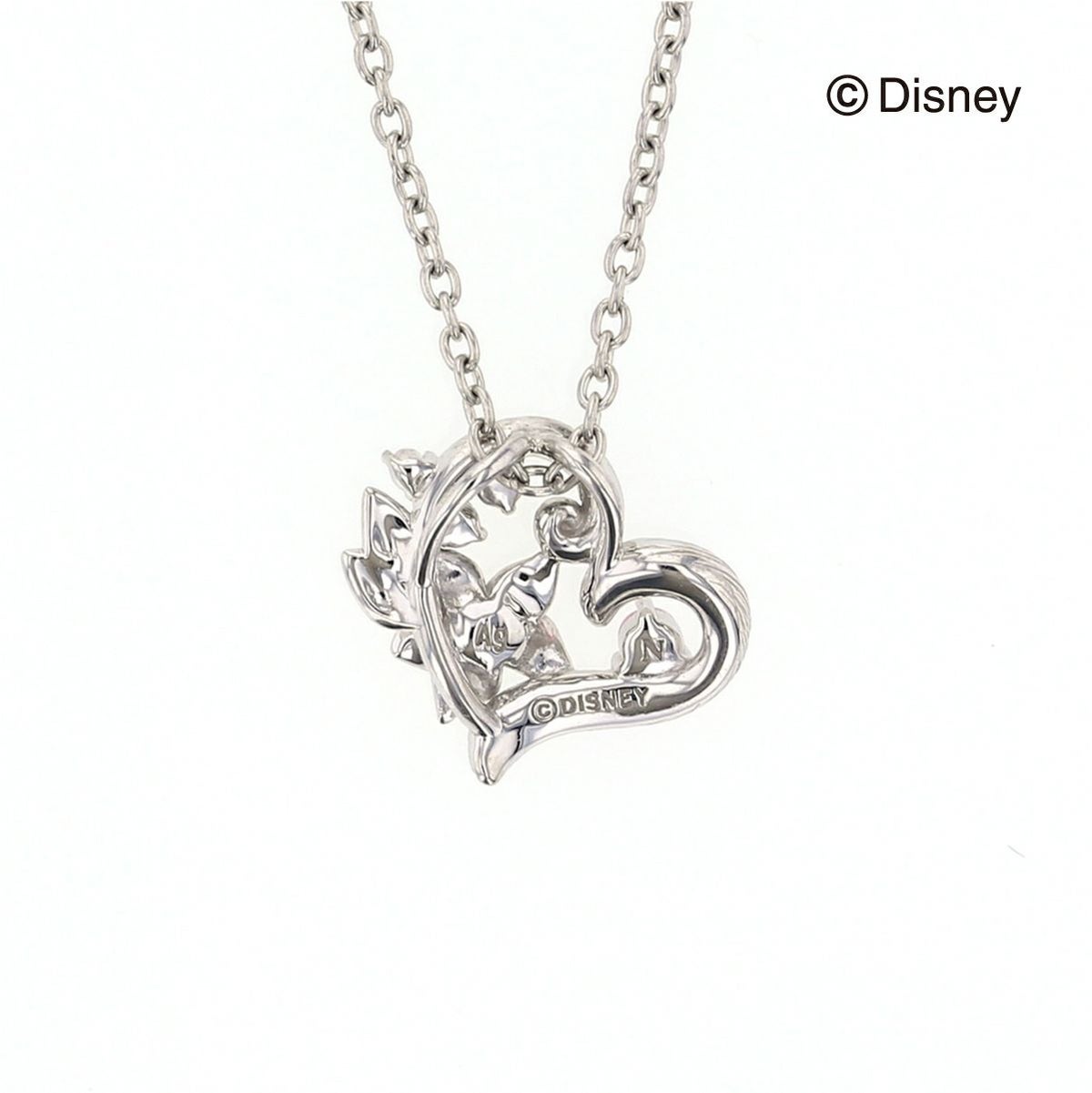 ディズニー 塔の上のラプンツェル  / キュービックジルコニア シルバー ネックレス　ハート
