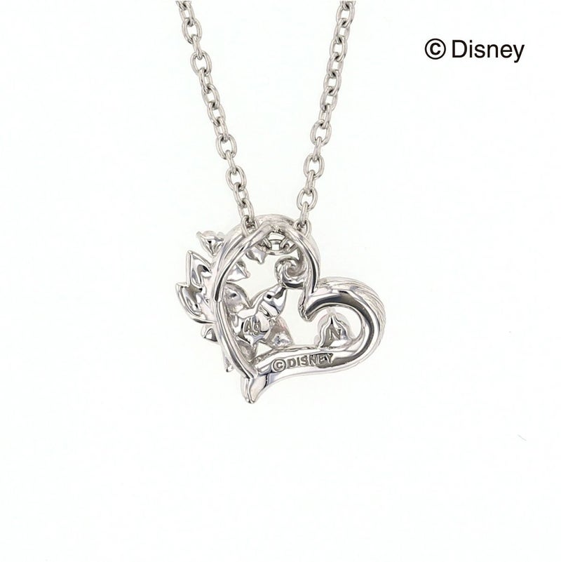 ディズニー 塔の上のラプンツェル  / キュービックジルコニア シルバー ネックレス　ハート