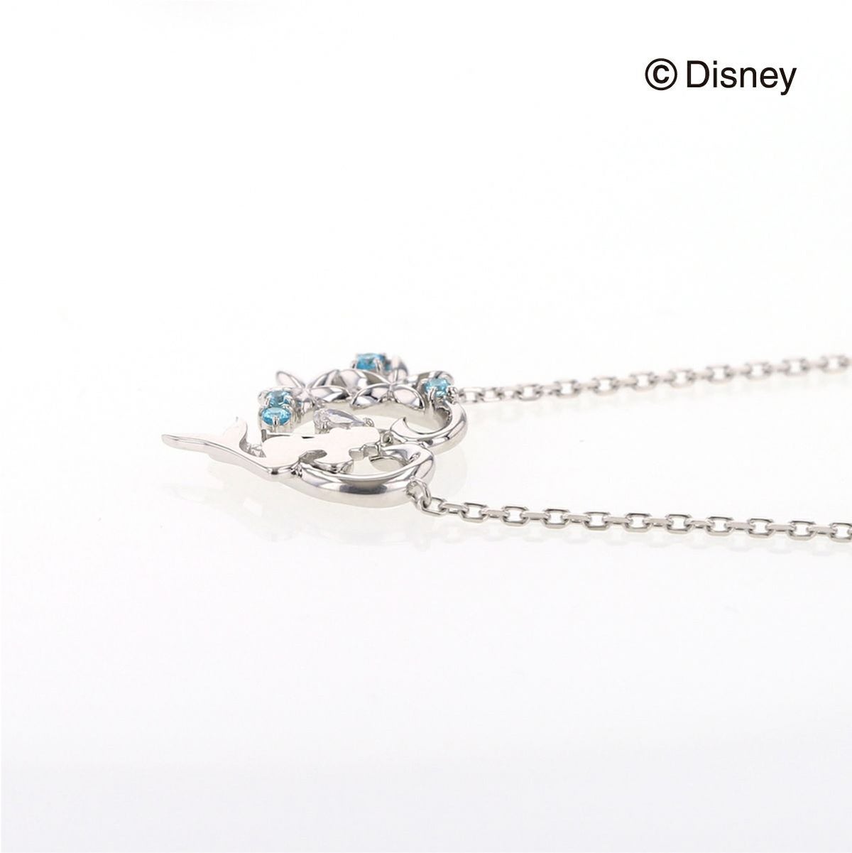 ディズニー リトルマーメイド アリエル / キュービックジルコニア シルバー ネックレス