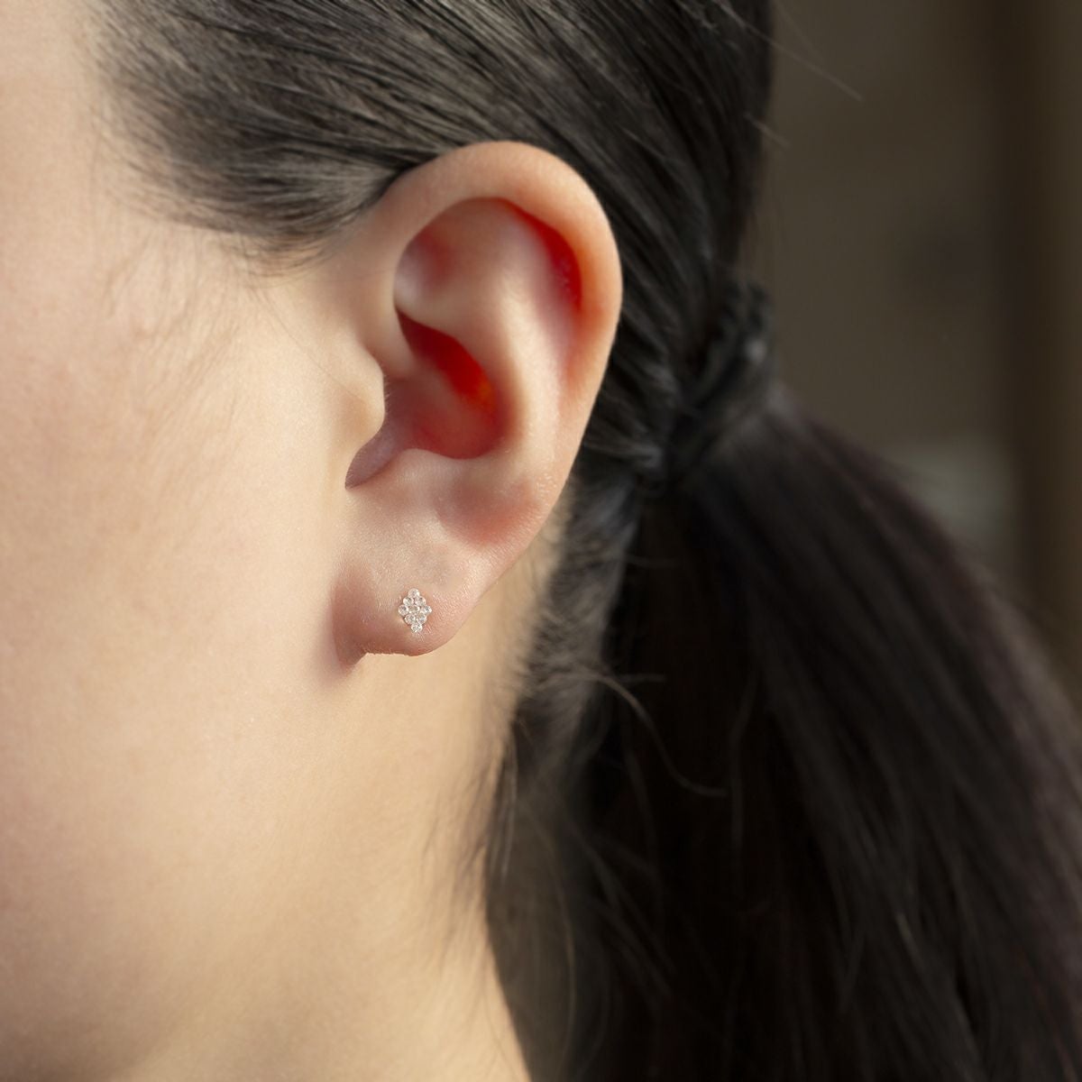 K10 YG ダイヤモンド ピアス 樹脂 イエローゴールド レディース 20代 30代 40代 誕生日 プレゼント 10金 女性 彼女 妻 ひし形