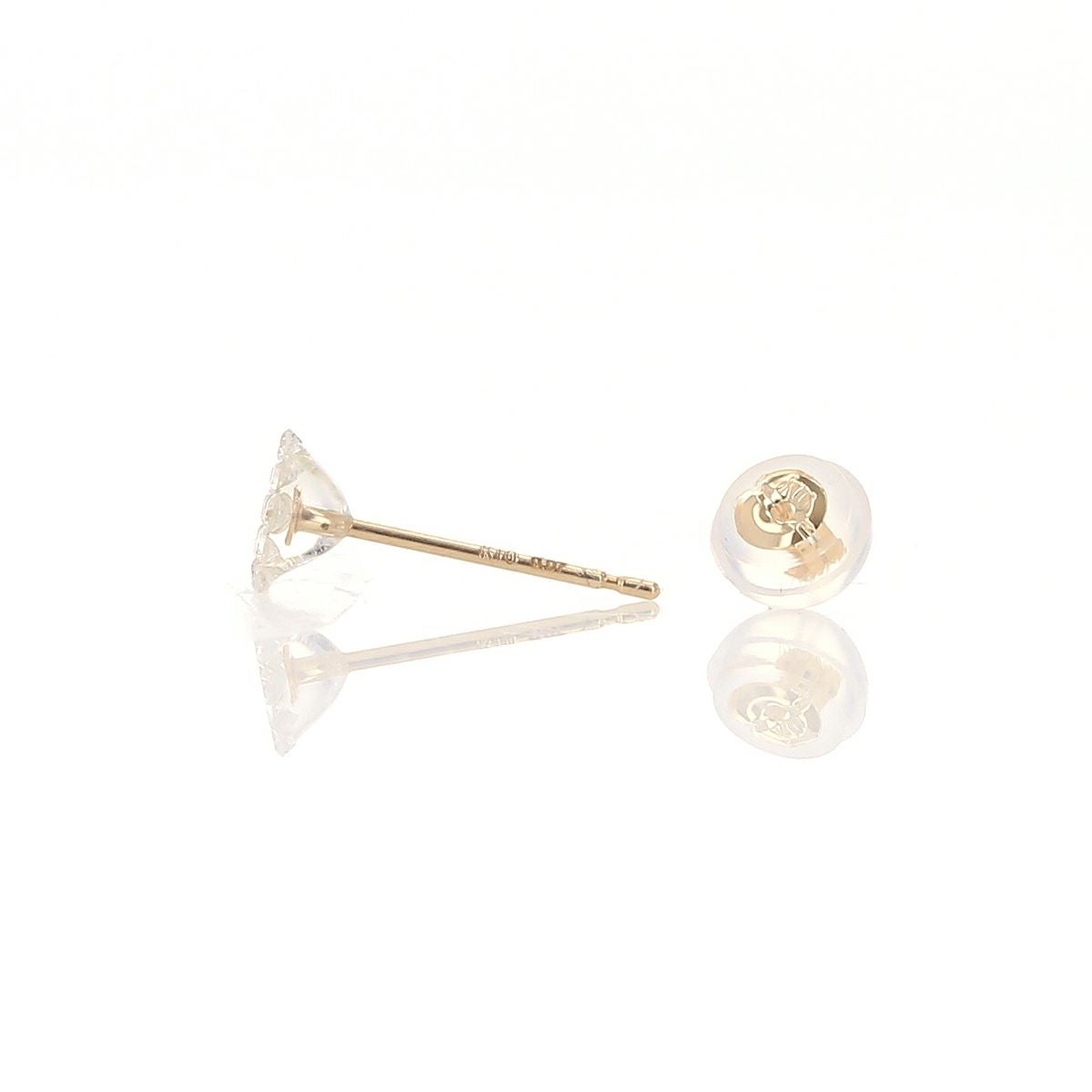 K10 YG ダイヤモンド ピアス 樹脂 イエローゴールド レディース 20代 30代 40代 誕生日 プレゼント 10金 女性 彼女 妻 ひし形