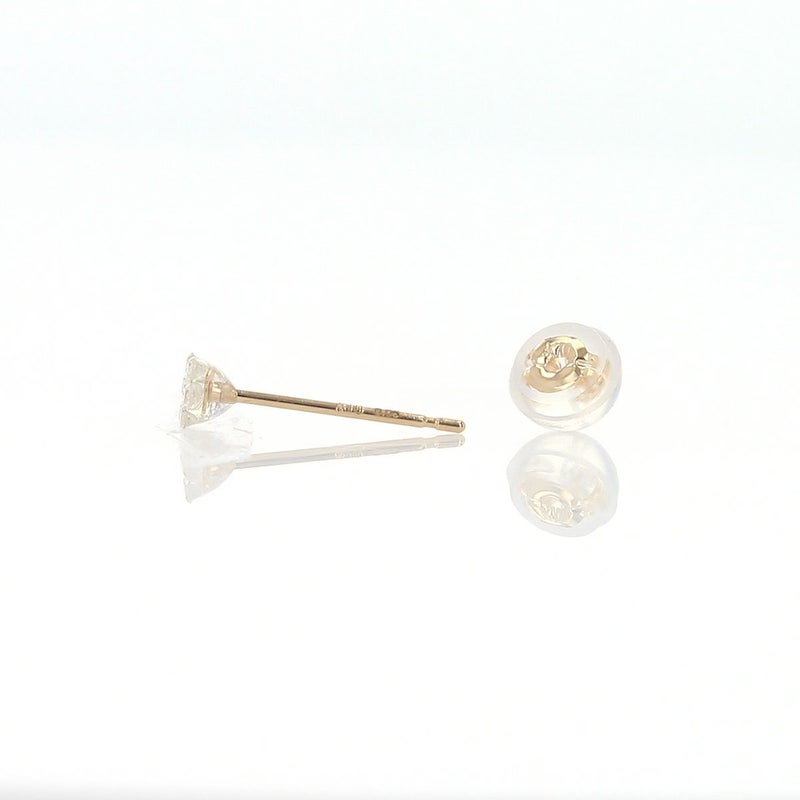 K10 YG ダイヤモンド ピアス 樹脂 イエローゴールド レディース 20代 30代 40代 誕生日 プレゼント 10金 女性 彼女 妻 花 フラワー