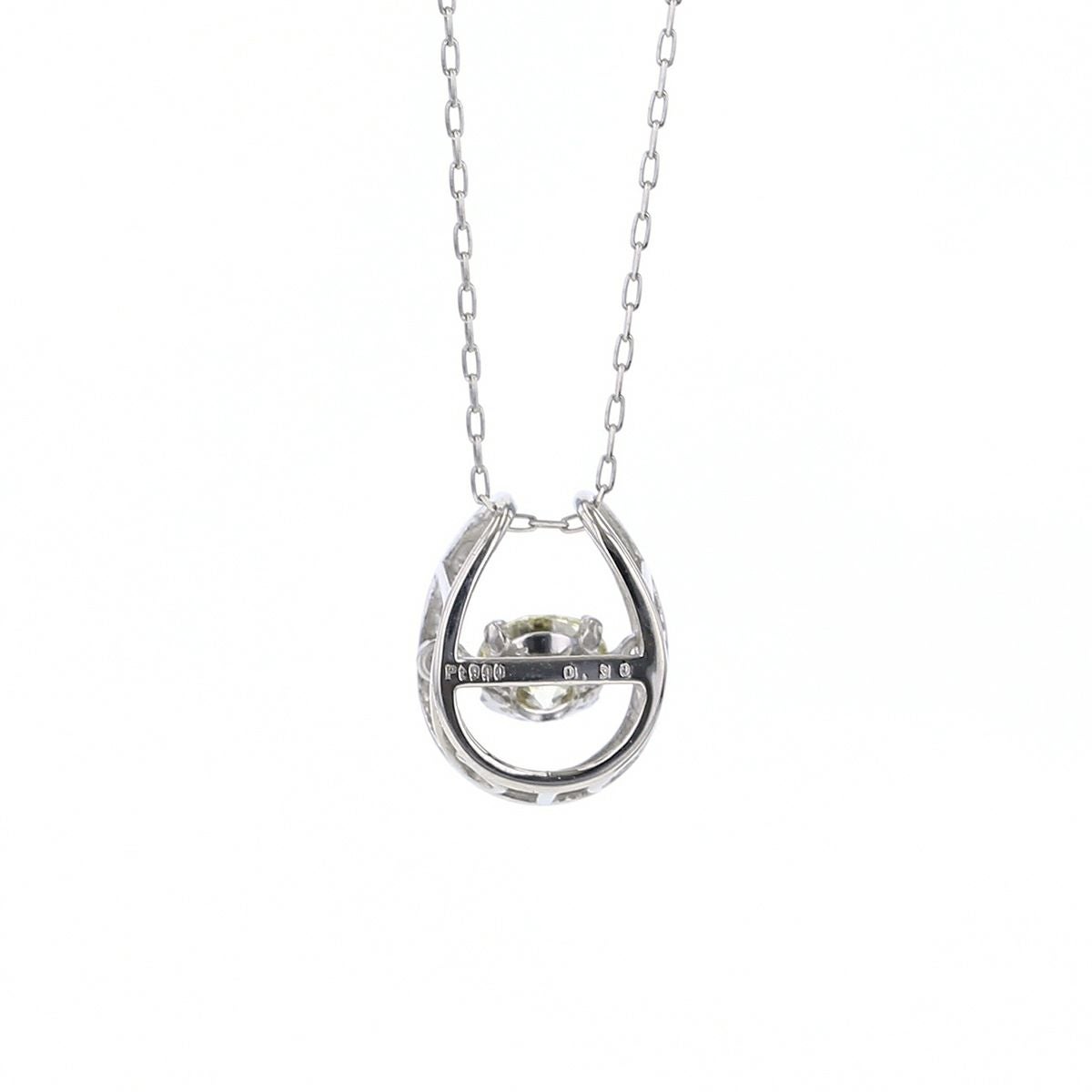 プラチナ ダイヤモンド ネックレス 馬蹄 ダンシングストーン レディース PT 誕生日プレゼント ギフト 女性 彼女 20代 30代 40代 50代 記念日 PT90