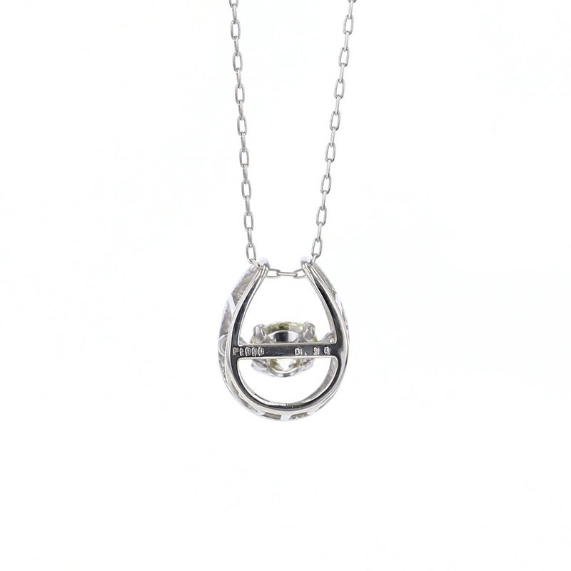 プラチナ ダイヤモンド ネックレス 馬蹄 ダンシングストーン レディース PT 誕生日プレゼント ギフト 女性 彼女 20代 30代 40代 50代 記念日 PT90