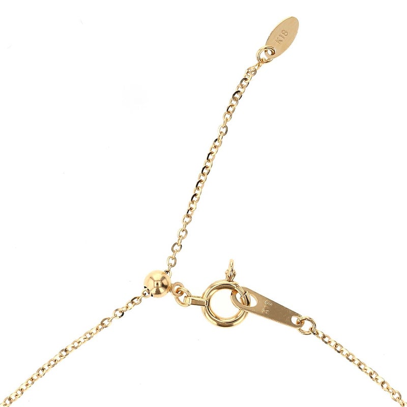 K18 YG 一粒 ダイヤモンド ネックレス 0.3ct