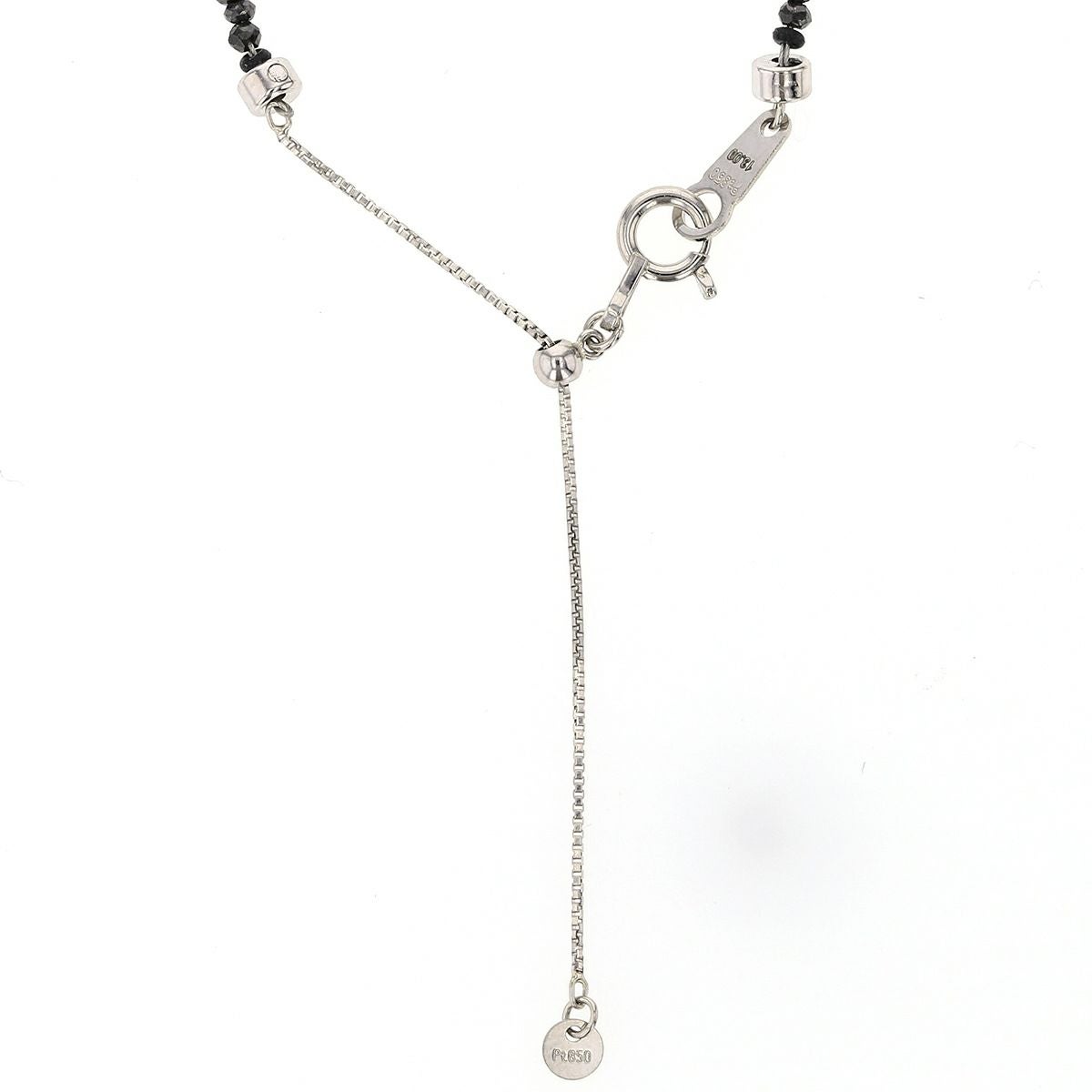 ネックレス ブラックダイヤモンド プラチナ レディース PT850 ダイヤモンド  ユニセックス プレゼント 男女兼用 シンプル ジュエリー