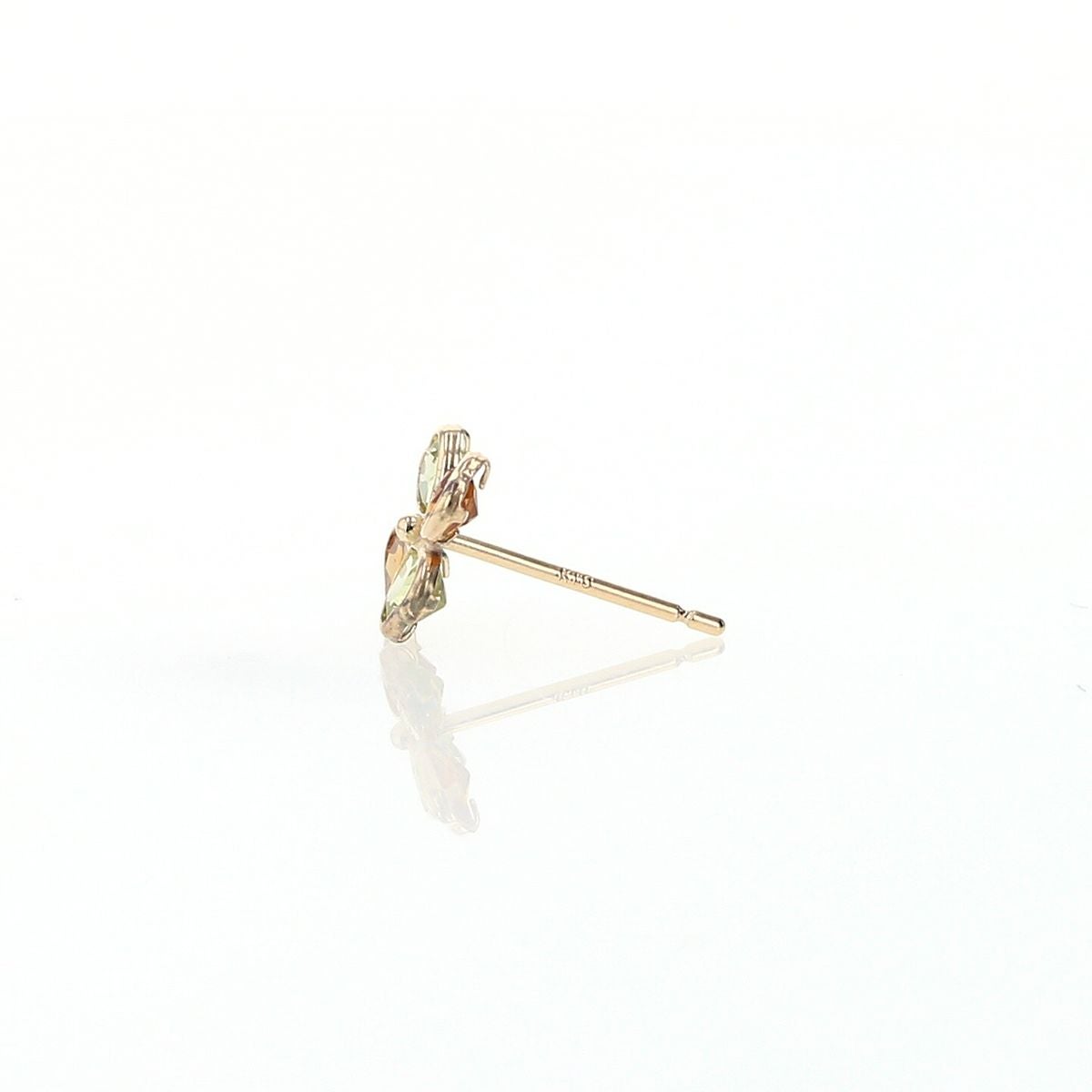 K10 YG クローバー ペリドット シトリン ピアス 10k 10金 誕生石 イエローゴールド レディース 彼女 誕生日プレゼント ギフト かわいい 四つ葉