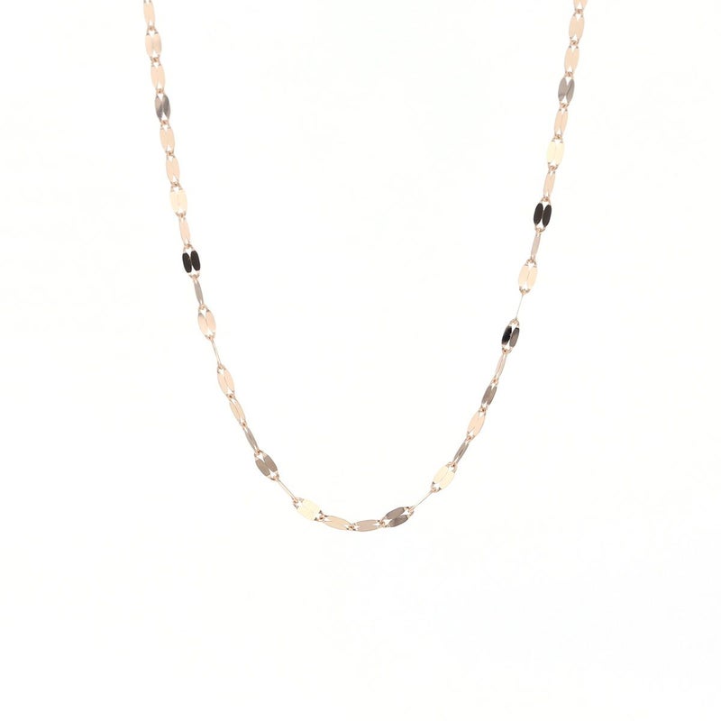 K10 PG/YG ペタルチェーン ネックレス イエローゴールド ピンクゴールド ペタルチェーンネックレス 地金チェーン 妻 彼女 誕生日 誕生日プレゼント ギフト 42cm