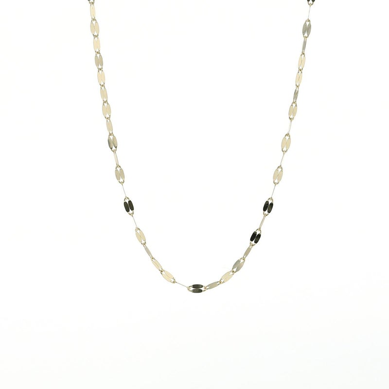 K10 PG/YG ペタルチェーン ネックレス イエローゴールド ピンクゴールド ペタルチェーンネックレス 地金チェーン 妻 彼女 誕生日 誕生日プレゼント ギフト 42cm