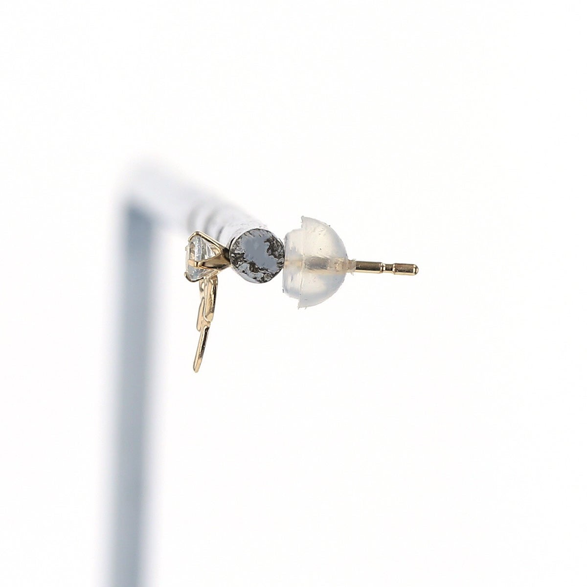 K10 YG アクアマリン リボン ピアス イエローゴールド  誕生石 3月誕生石 10k 10金 レディース 娘 プレゼント 女性 誕生日 彼女 妻