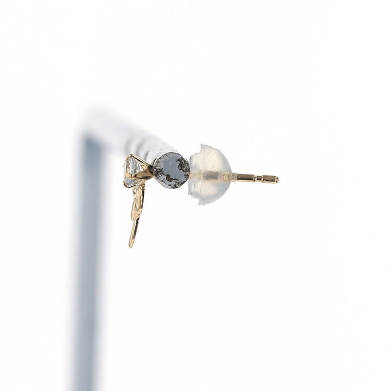 K10 YG アクアマリン リボン ピアス イエローゴールド  誕生石 3月誕生石 10k 10金 レディース 娘 プレゼント 女性 誕生日 彼女 妻