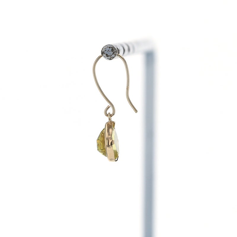 K10 YG レモンクォーツ ジプシーピアス