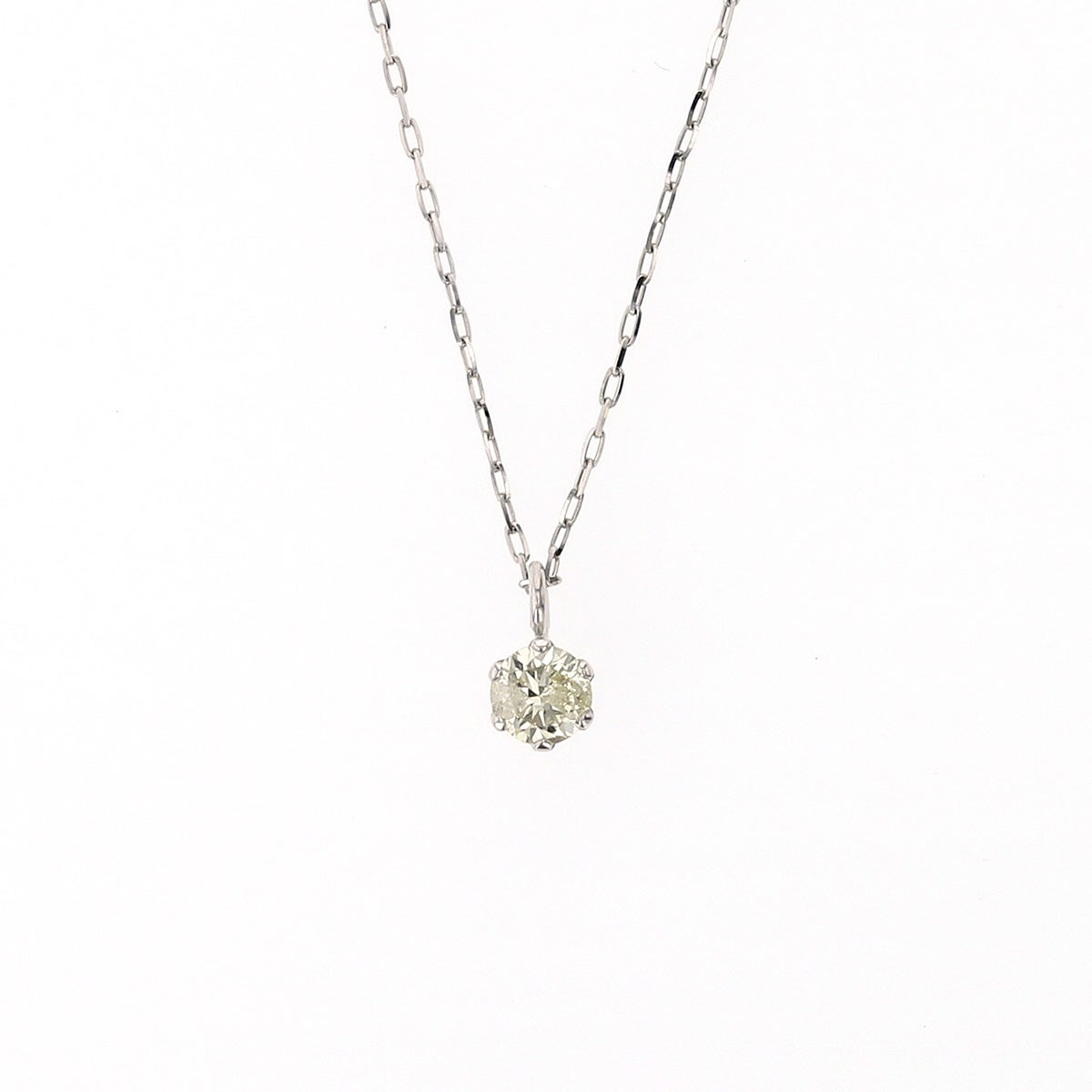 プラチナ 一粒 ダイヤモンド ネックレス