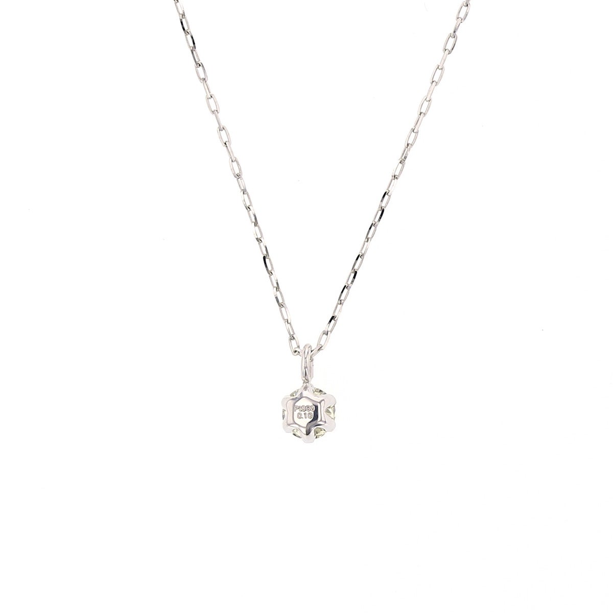 プラチナ 一粒 ダイヤモンド ネックレス