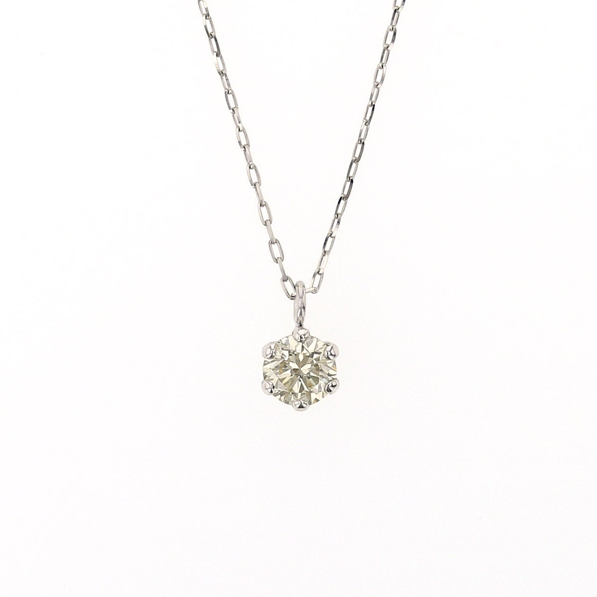 プラチナ 一粒 ダイヤモンド ネックレス