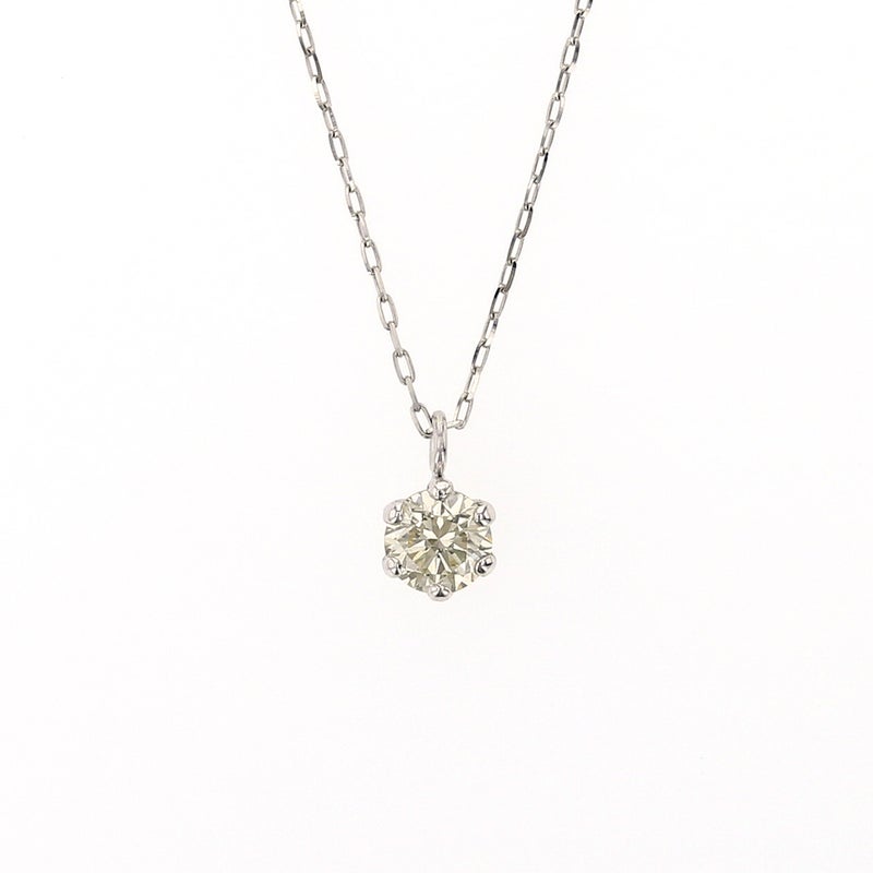 プラチナ 一粒 ダイヤモンド ネックレス